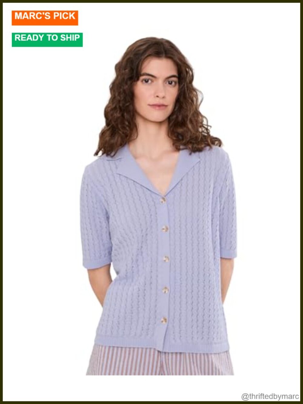 Knit Polo Shirt 100% Cotton Short Sleeve Relaxed Fit Pullover